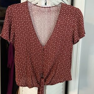 Maroon blouse